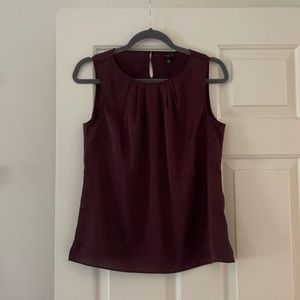 Talbots tank flowy blouse - eggplant
